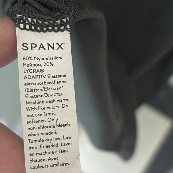 Spanx Green Ribbed Go Lightly tie back tank large - Picture 6 of 7